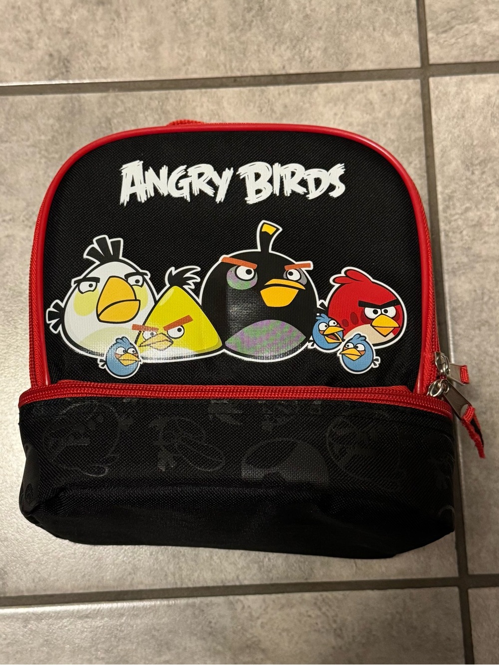 Angry Birds Insulated Lunch Bag Travel School Kids Snack Bag